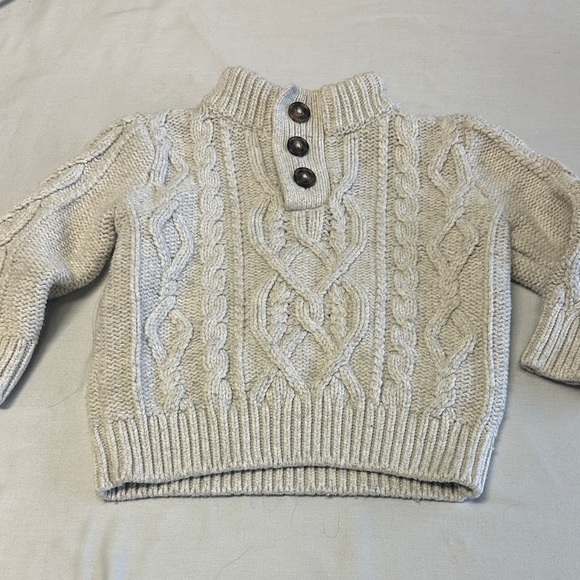GAP - Cozy Heavy weight Cable Knit Sweater - Cream - Picture 1 of 3